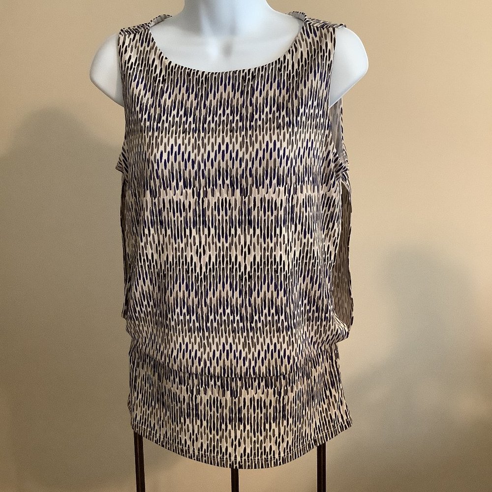Ann Taylor Blue, Gray & Black Women's Top-Size S